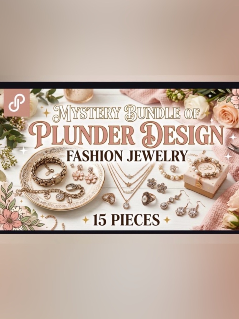 Mystery Bundle of Plunder Fashion Jewelry - (15 Pieces)
